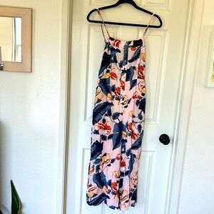 Sadie & Sage Floral Jumpsuit - Pink and Blue